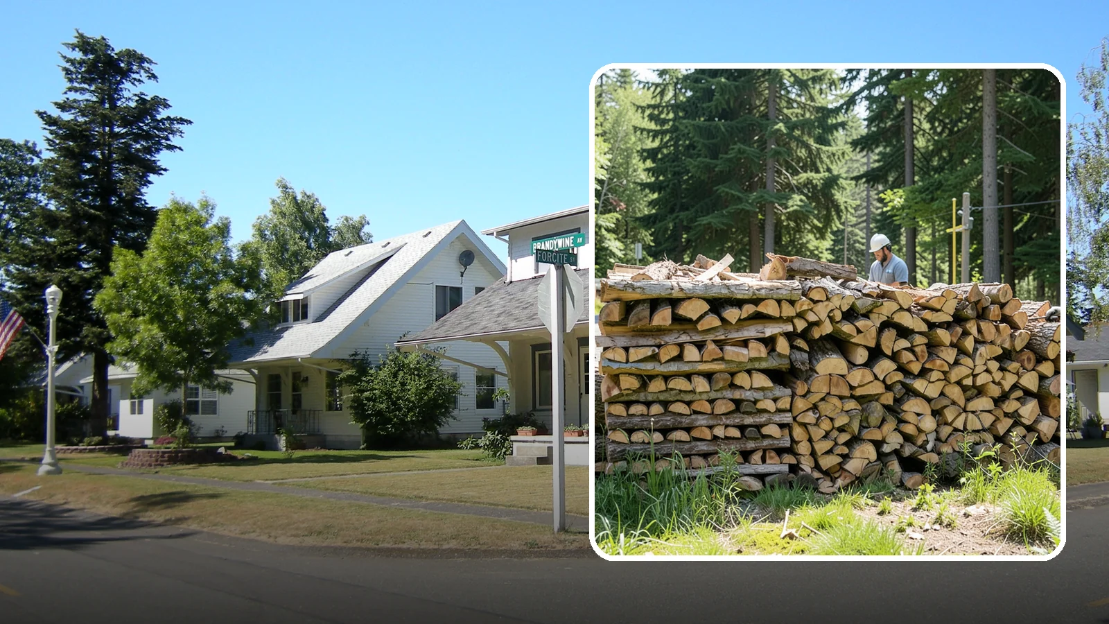 Wood Stove Firewood in DuPont, Pierce County, WA - Firewood cut and split to load efficiently into a wood stove for long, steady heat.