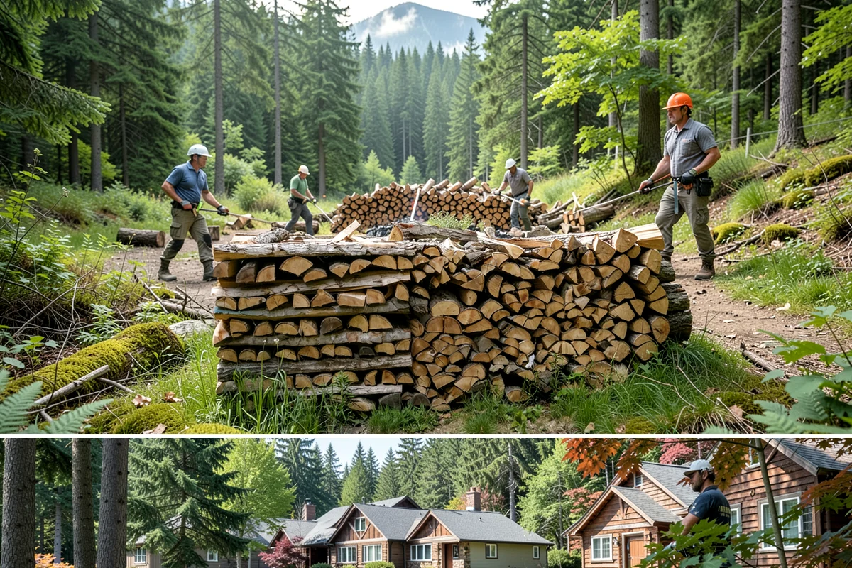 Wood Stove Firewood in Edgewood, Pierce County, WA - Stock wood-stove firewood by early fall so it is seasoned before heating season peaks.
