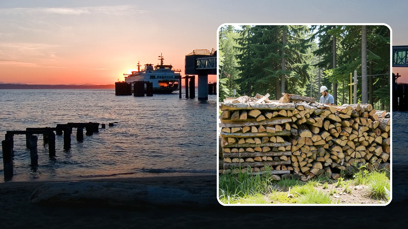 Wood Stove Firewood in Edmonds, Snohomish County, WA - Firewood cut and split to load efficiently into a wood stove for long, steady heat.