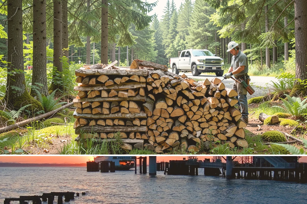 Wood Stove Firewood in Edmonds, Snohomish County, WA - Stock wood-stove firewood by early fall so it is seasoned before heating season peaks.