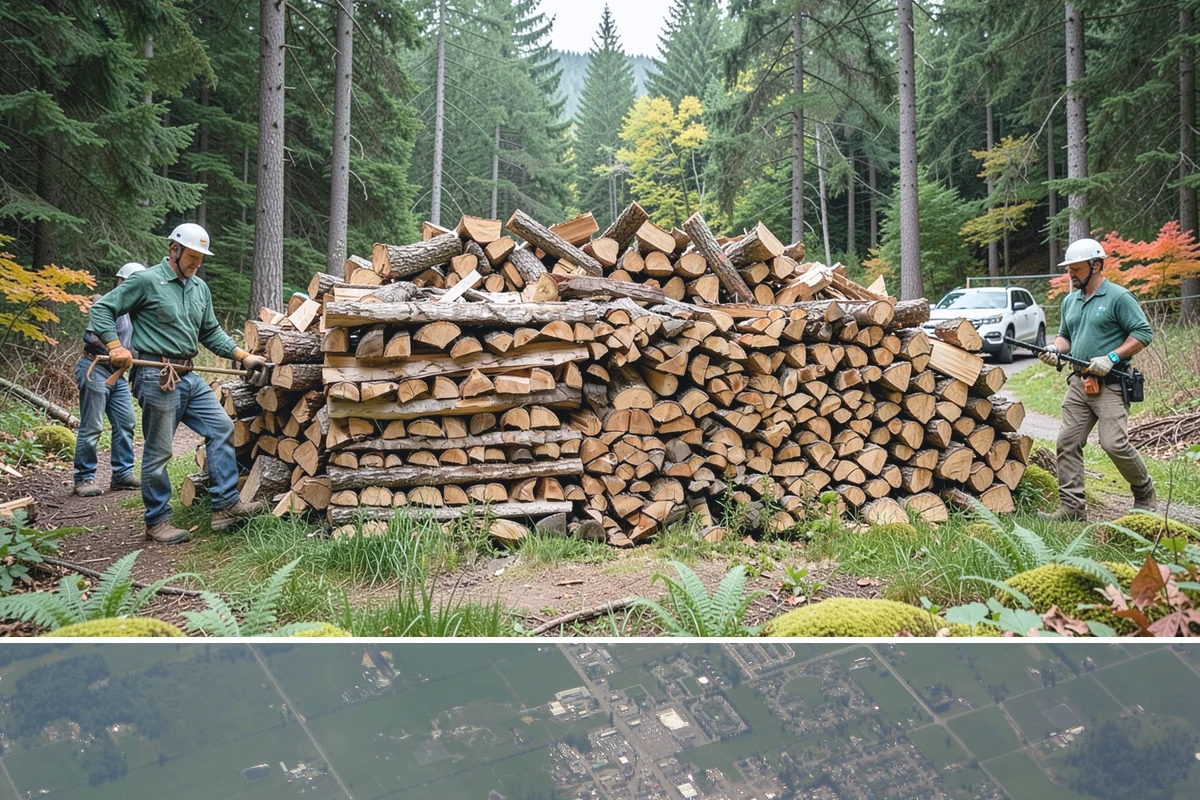 Wood Stove Firewood in Enumclaw, King County, WA - Stock wood-stove firewood by early fall so it is seasoned before heating season peaks.