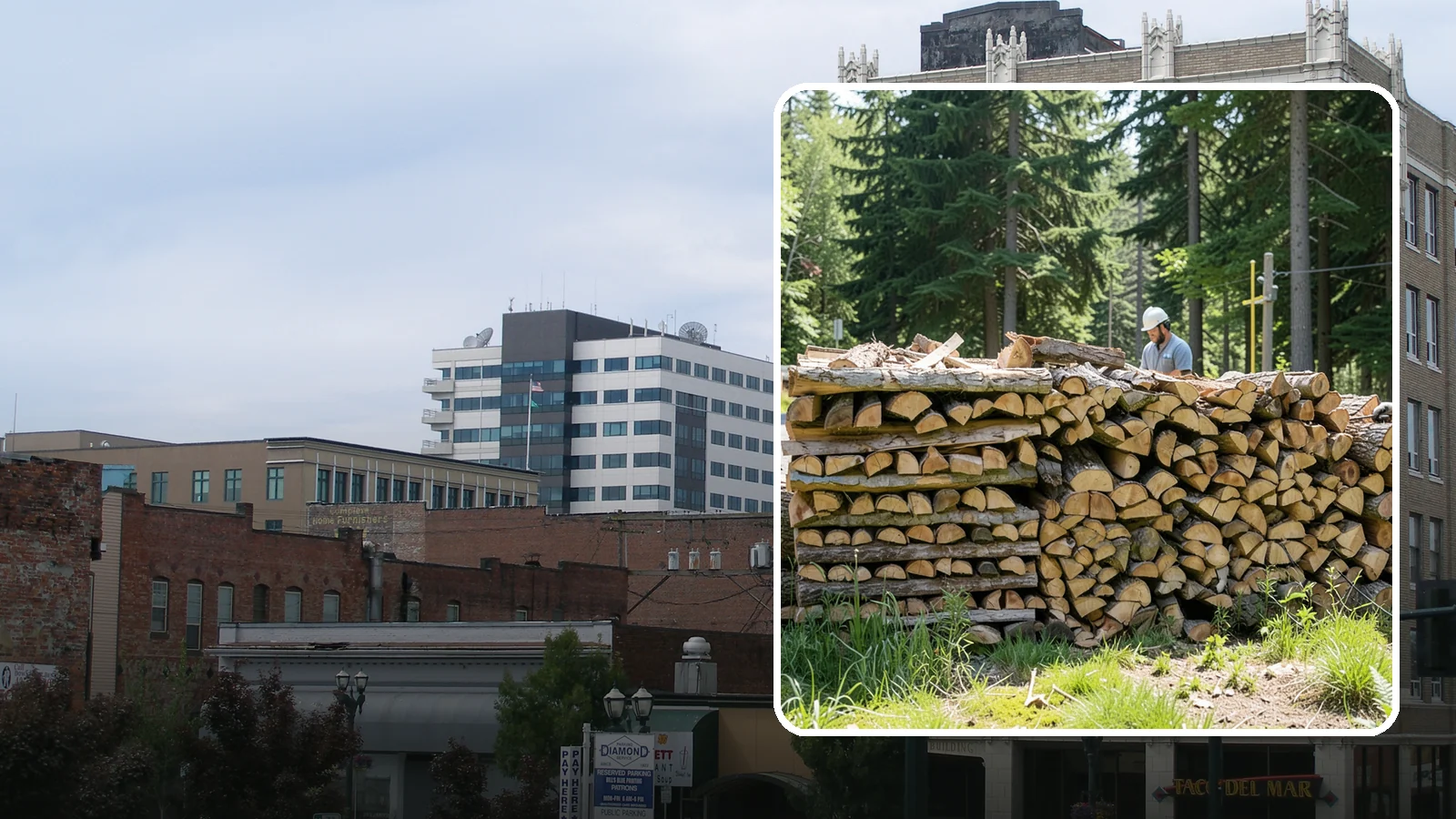 Wood Stove Firewood in Everett, Snohomish County, WA - Firewood cut and split to load efficiently into a wood stove for long, steady heat.