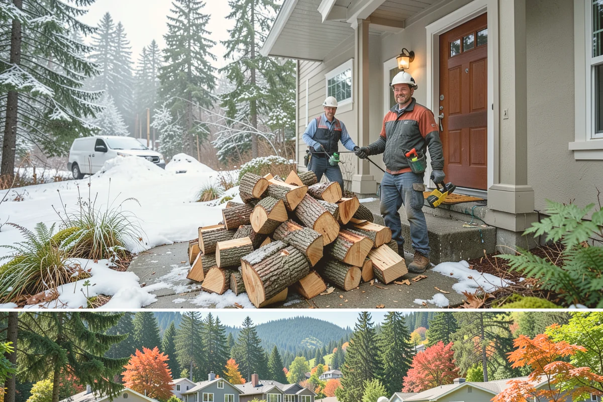 Wood Stove Firewood in Fircrest, Pierce County, WA - Stock wood-stove firewood by early fall so it is seasoned before heating season peaks.
