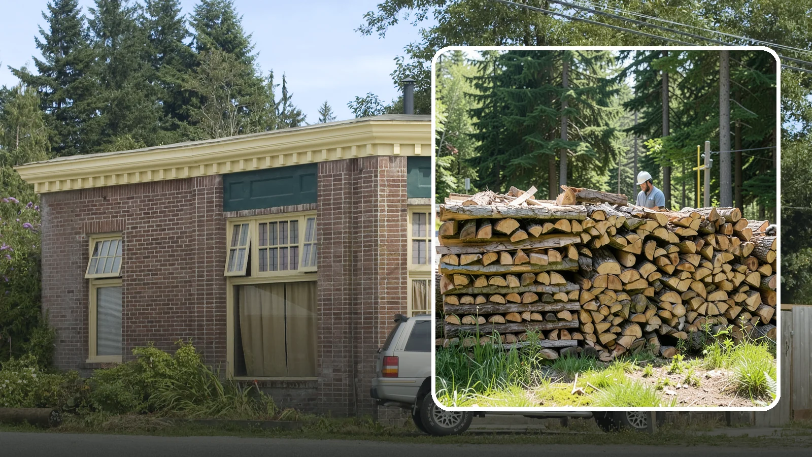 Wood Stove Firewood in Hamilton, Skagit County, WA - Firewood cut and split to load efficiently into a wood stove for long, steady heat.