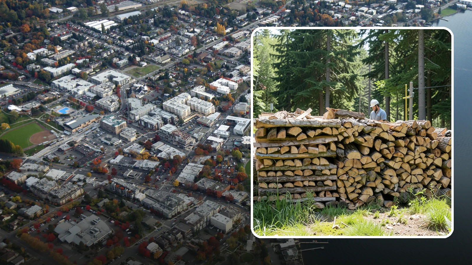Wood Stove Firewood in Kirkland, King County, WA - Firewood cut and split to load efficiently into a wood stove for long, steady heat.