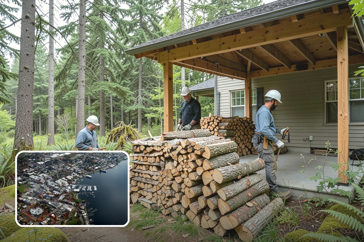 Wood Stove Firewood in Kirkland, King County, WA - Sized to pack the firebox efficiently