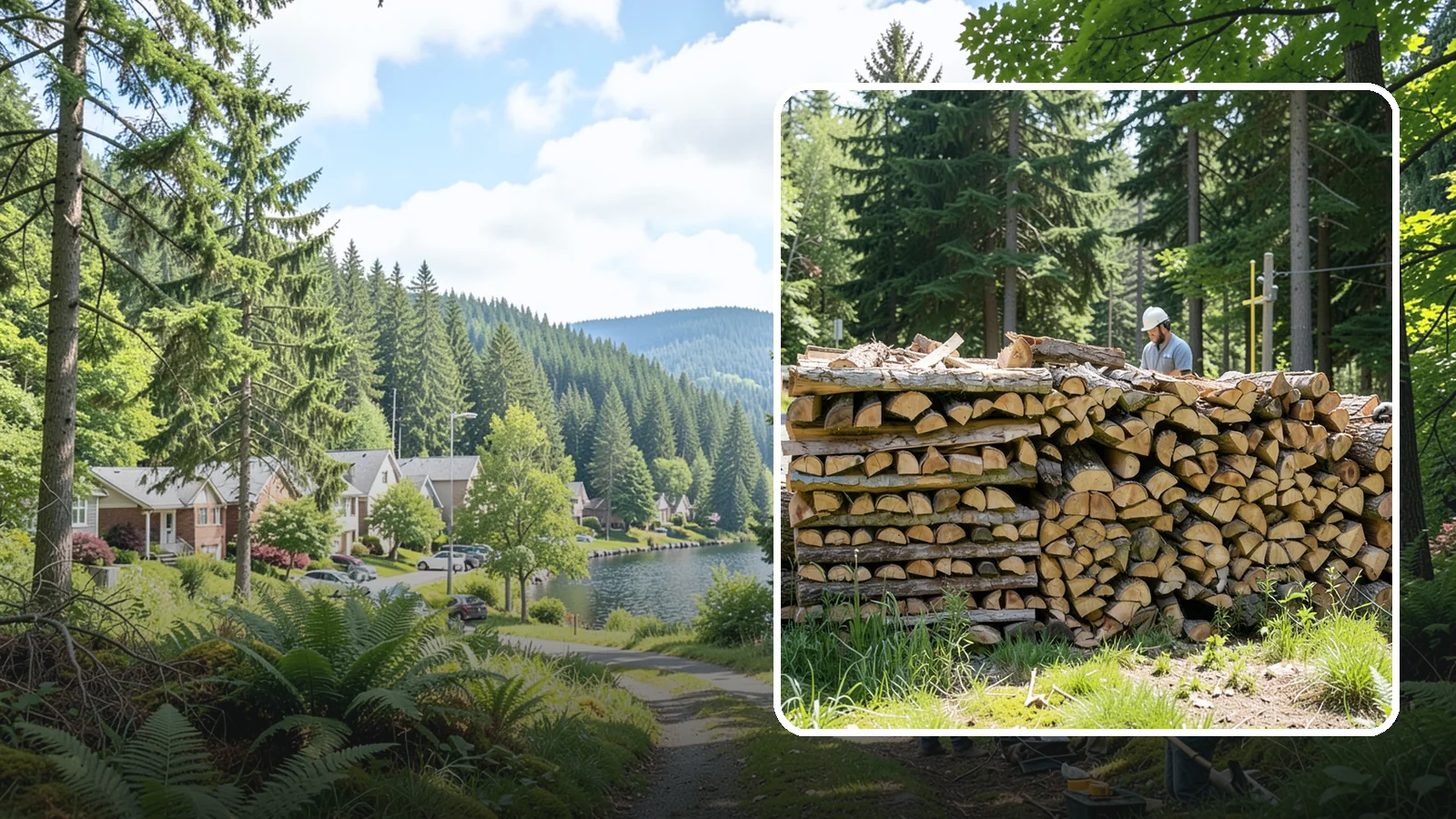 Wood Stove Firewood in Lake Forest Park, King County, WA - Firewood cut and split to load efficiently into a wood stove for long, steady heat.