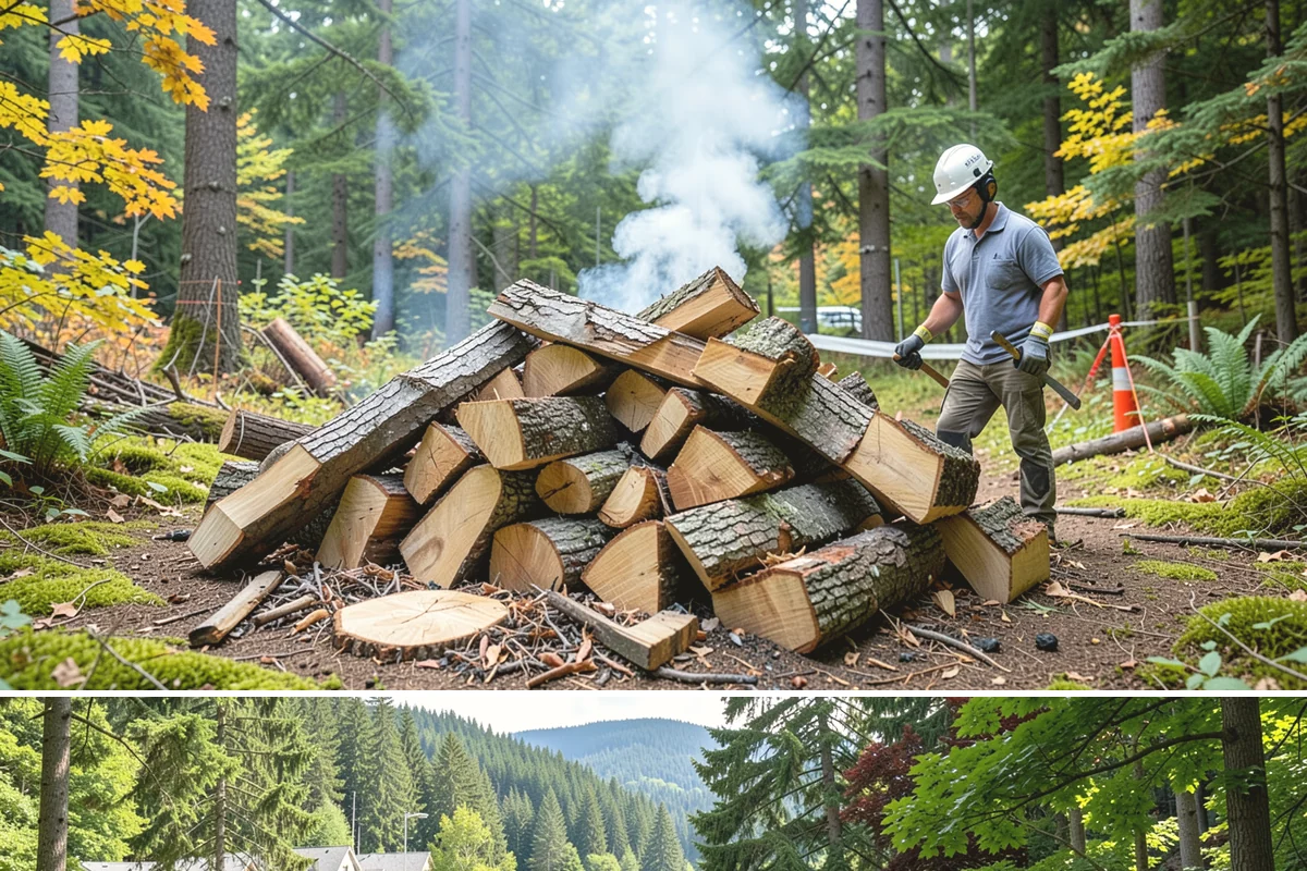 Wood Stove Firewood in Lake Forest Park, King County, WA - Stock wood-stove firewood by early fall so it is seasoned before heating season peaks.