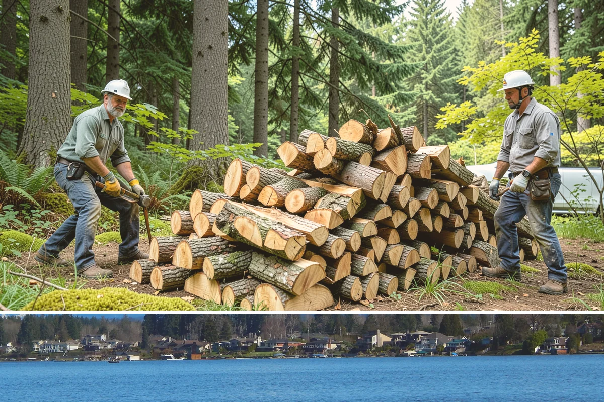 Wood Stove Firewood in Lake Stevens, Snohomish County, WA - Stock wood-stove firewood by early fall so it is seasoned before heating season peaks.