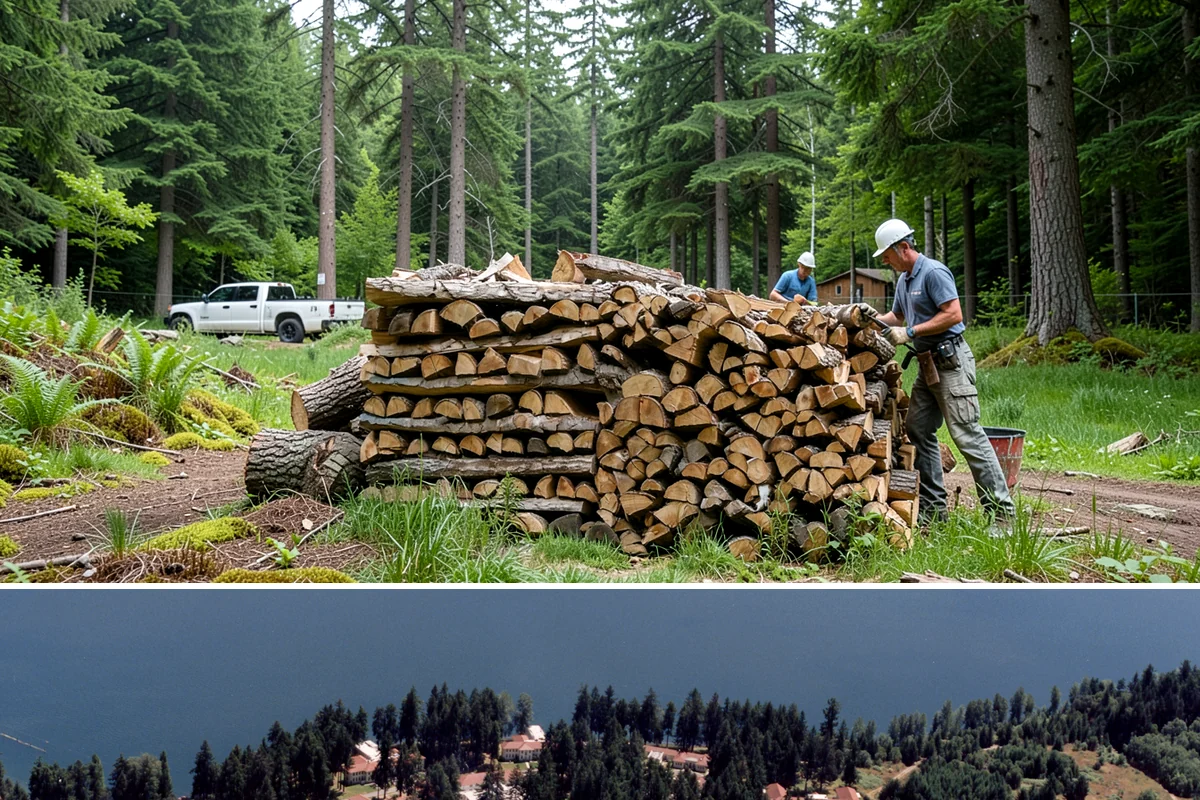 Wood Stove Firewood in Lakewood, Pierce County, WA - Stock wood-stove firewood by early fall so it is seasoned before heating season peaks.