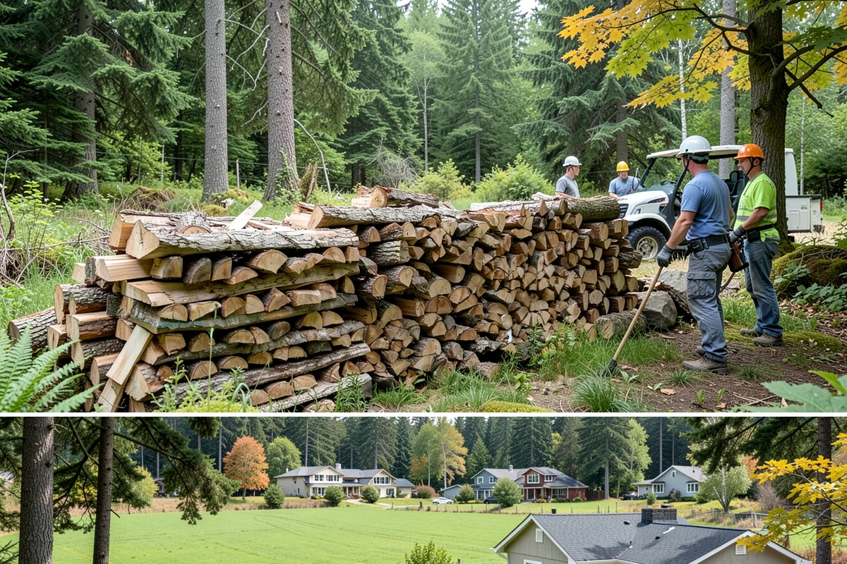 Wood Stove Firewood in Lyman, Skagit County, WA - Stock wood-stove firewood by early fall so it is seasoned before heating season peaks.
