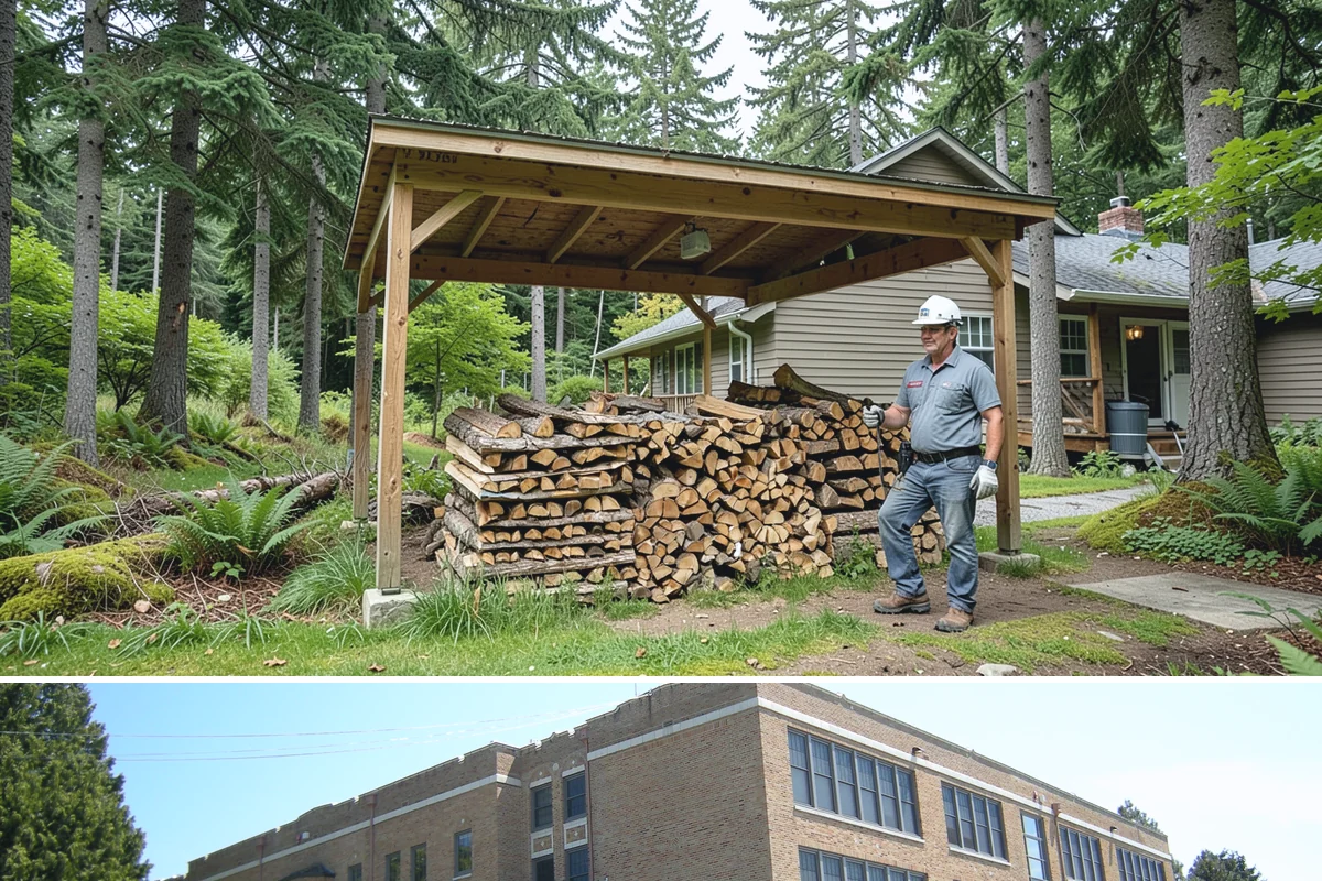 Wood Stove Firewood in Maple Valley, King County, WA - Stock wood-stove firewood by early fall so it is seasoned before heating season peaks.