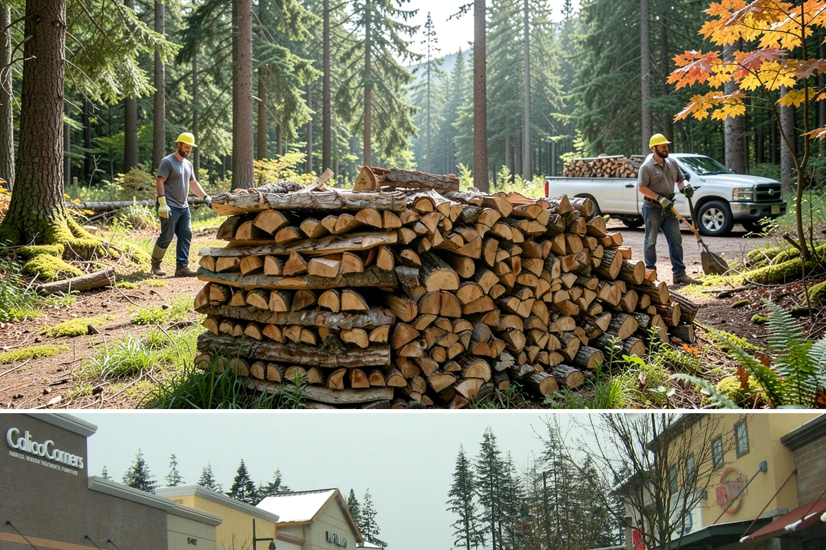 Wood Stove Firewood in Mill Creek, Snohomish County, WA - Stock wood-stove firewood by early fall so it is seasoned before heating season peaks.