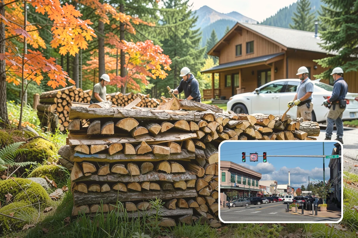 Wood Stove Firewood in Monroe, Snohomish County, WA - Sized to pack the firebox efficiently