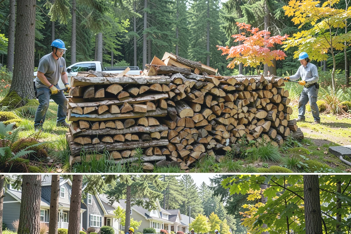 Wood Stove Firewood in Normandy Park, King County, WA - Stock wood-stove firewood by early fall so it is seasoned before heating season peaks.
