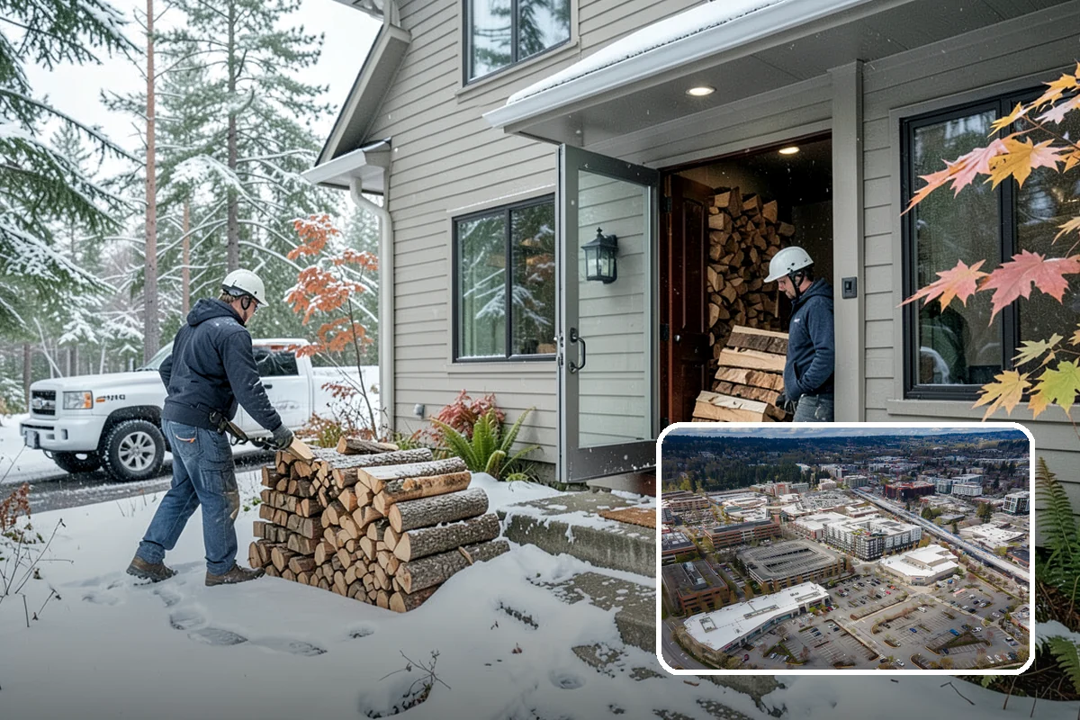 Wood Stove Firewood in Redmond, King County, WA - Sized to pack the firebox efficiently