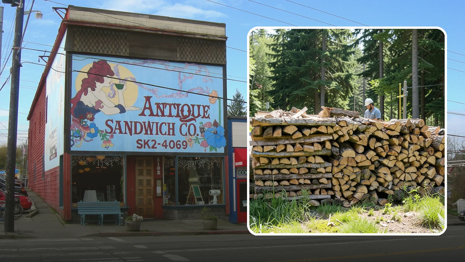 Wood Stove Firewood in Ruston, Pierce County, WA - Firewood cut and split to load efficiently into a wood stove for long, steady heat.