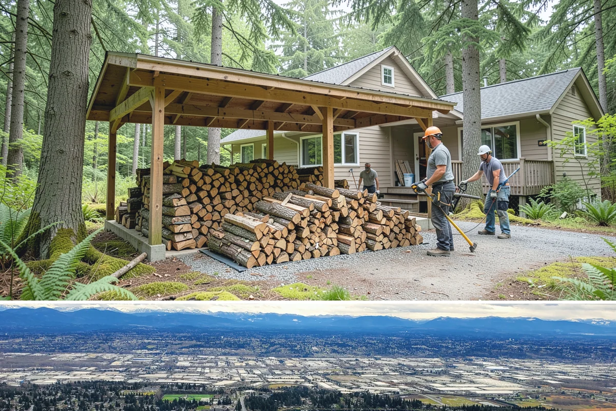 Wood Stove Firewood in SeaTac, WA - Stock wood-stove firewood by early fall so it is seasoned before heating season peaks.
