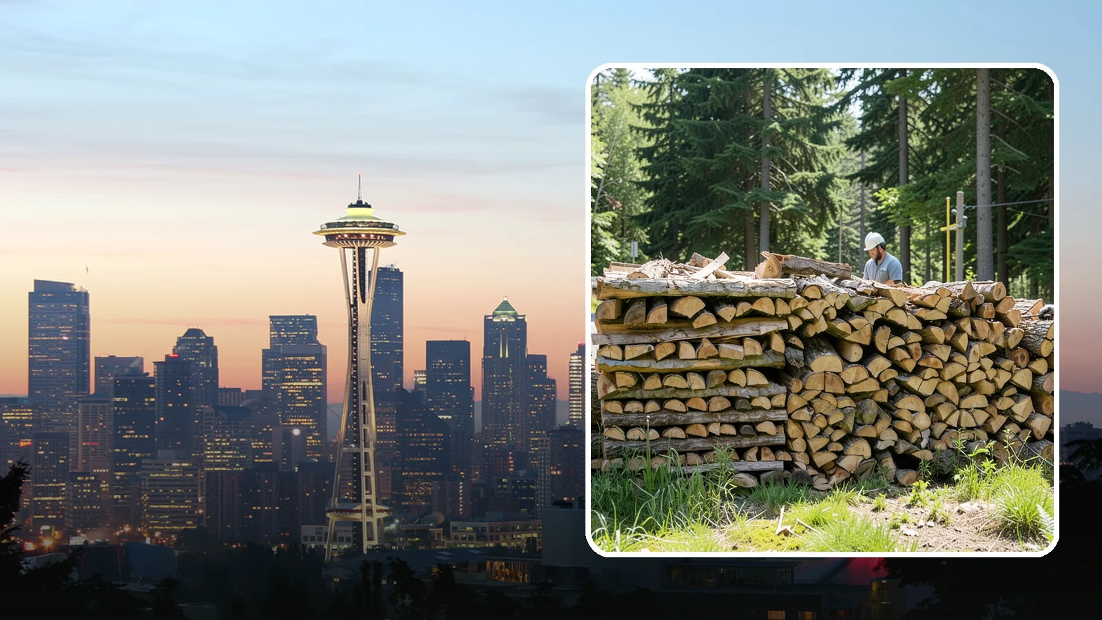Wood Stove Firewood in Seattle, King County, WA - Firewood cut and split to load efficiently into a wood stove for long, steady heat.