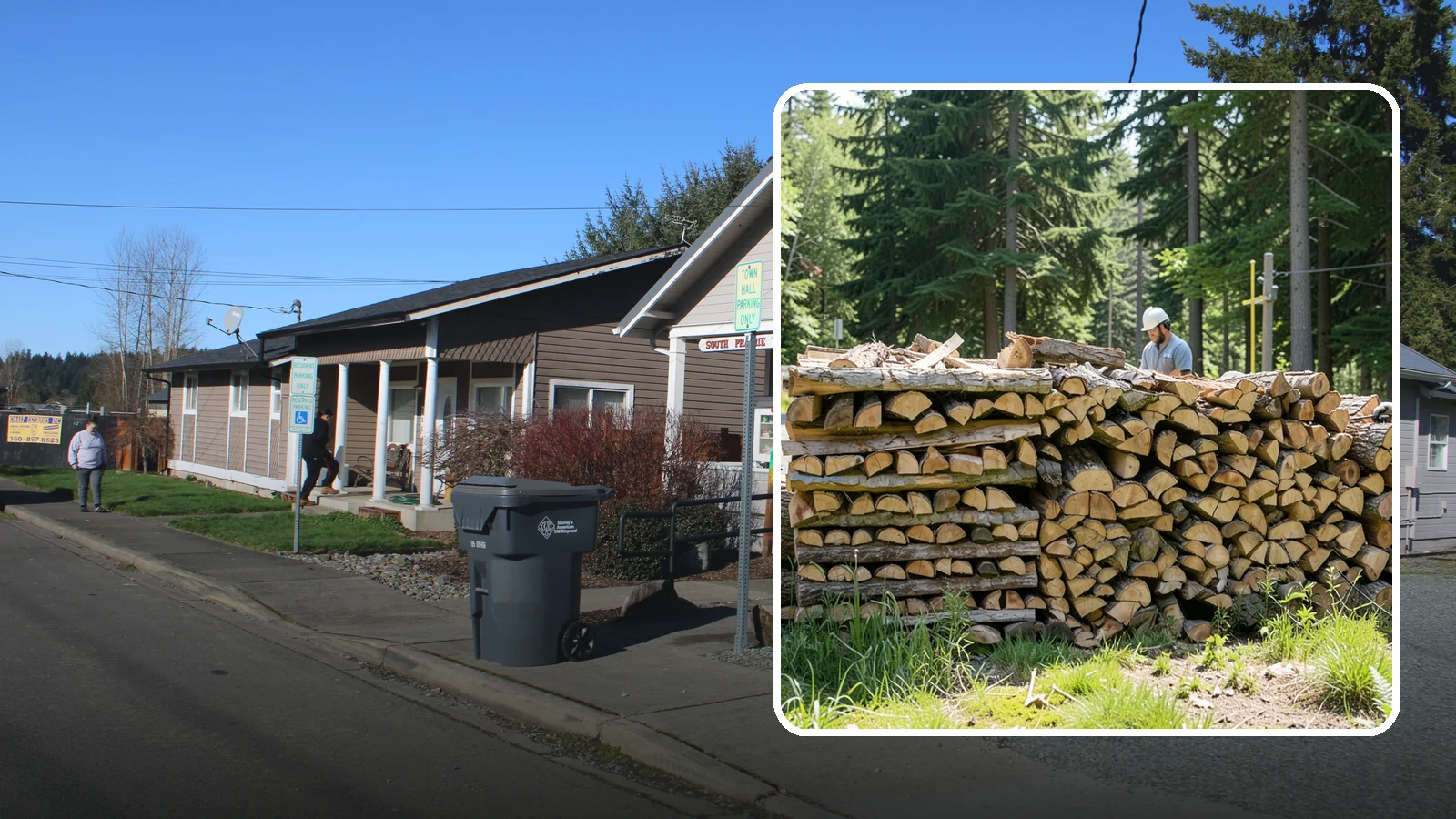 Wood Stove Firewood in South Prairie, Pierce County, WA - Firewood cut and split to load efficiently into a wood stove for long, steady heat.