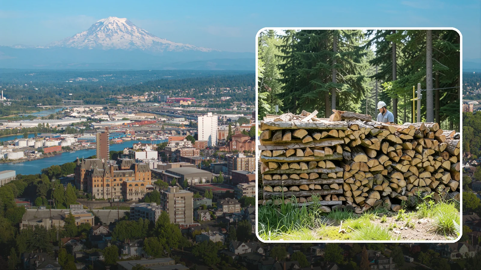 Wood Stove Firewood in Tacoma, Pierce County, WA - Firewood cut and split to load efficiently into a wood stove for long, steady heat.
