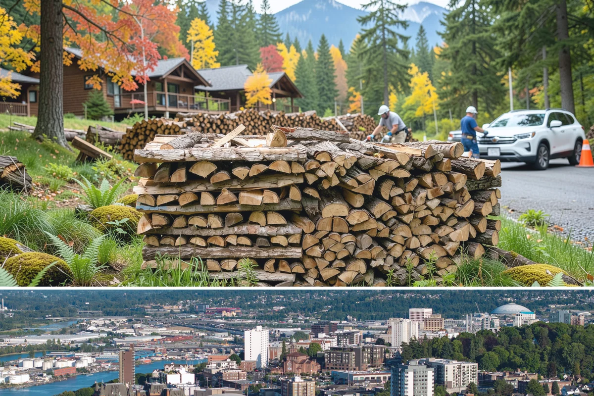 Wood Stove Firewood in Tacoma, Pierce County, WA - Stock wood-stove firewood by early fall so it is seasoned before heating season peaks.