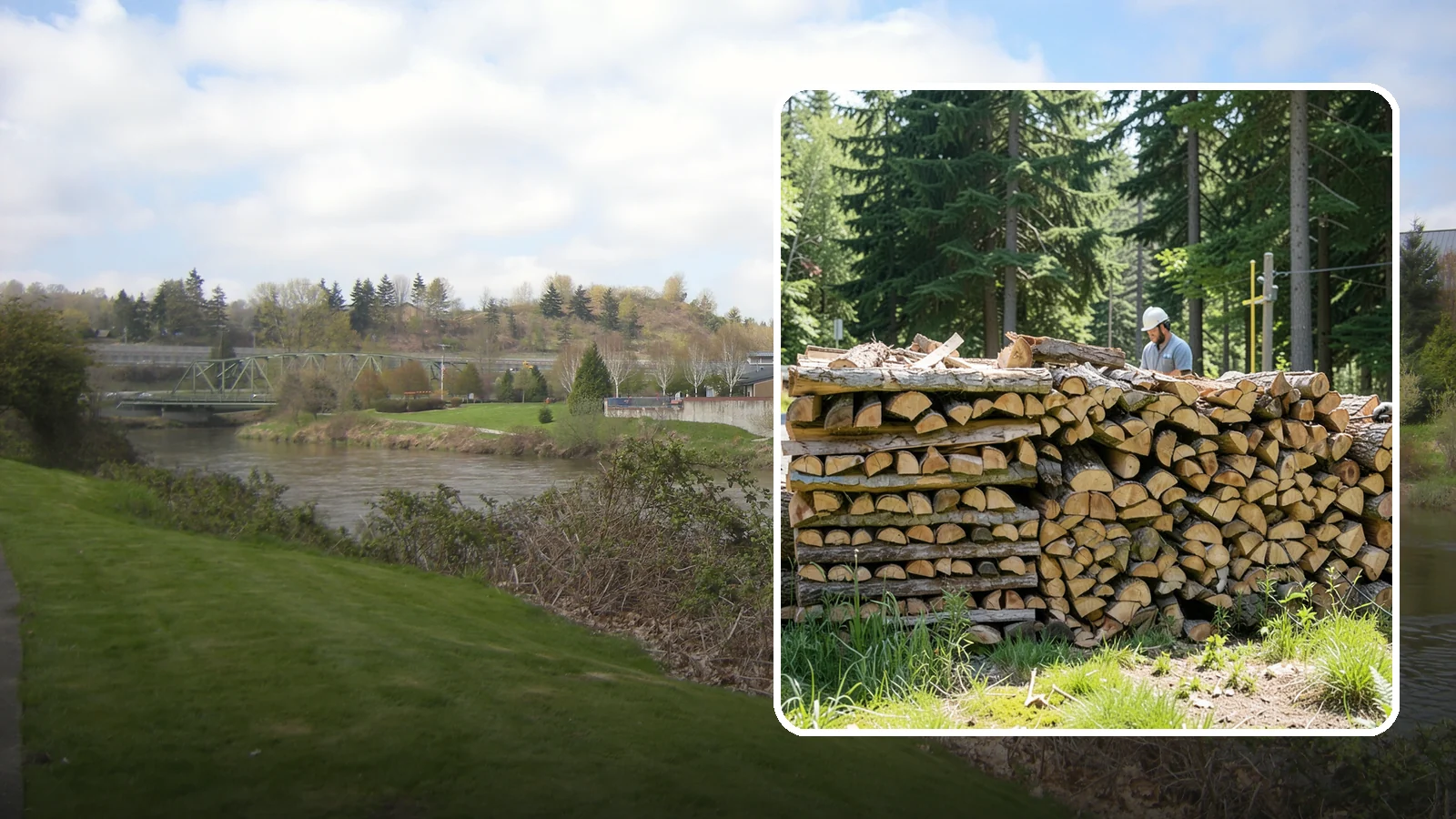 Wood Stove Firewood in Tukwila, King County, WA - Firewood cut and split to load efficiently into a wood stove for long, steady heat.