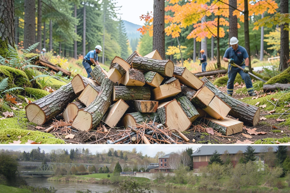 Wood Stove Firewood in Tukwila, King County, WA - Stock wood-stove firewood by early fall so it is seasoned before heating season peaks.