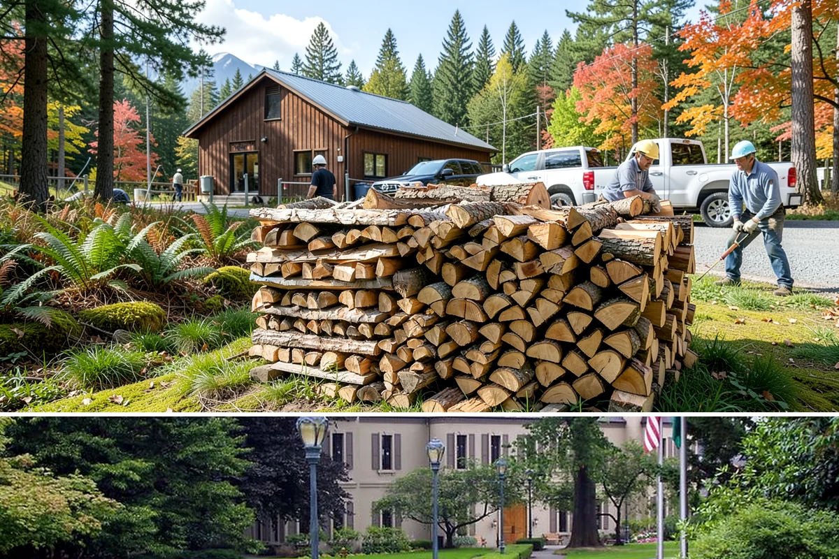 Wood Stove Firewood in Woodinville, King County, WA - Stock wood-stove firewood by early fall so it is seasoned before heating season peaks.