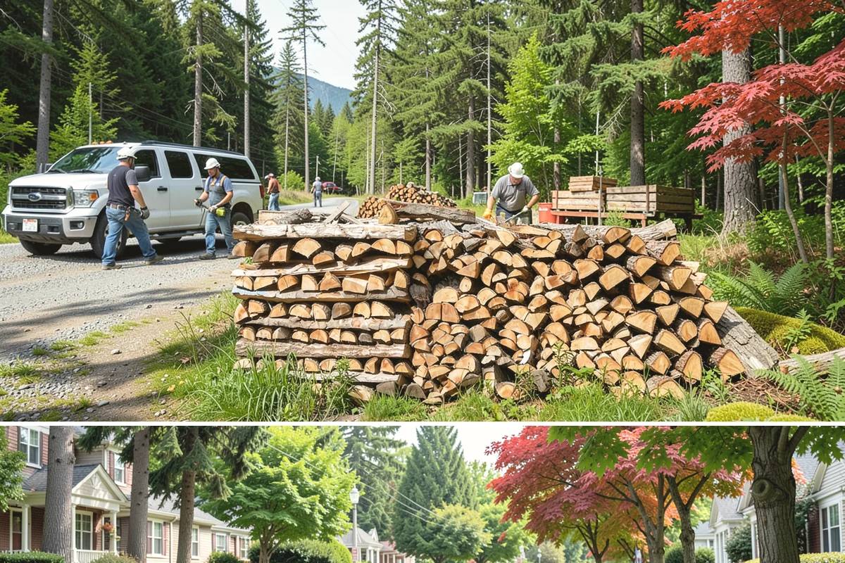 Woodshed Cleanup in Beaux Arts Village, King County, WA - Late summer or early fall is best, clearing the shed before it fills for the burning season.