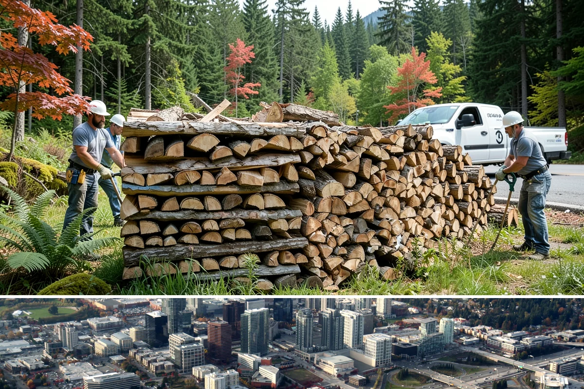 Woodshed Cleanup in Bellevue, King County, WA - Late summer or early fall is best, clearing the shed before it fills for the burning season.
