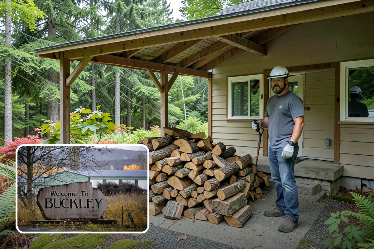 Woodshed Cleanup in Buckley, Pierce County, WA - Restores proper airflow for drier stored wood