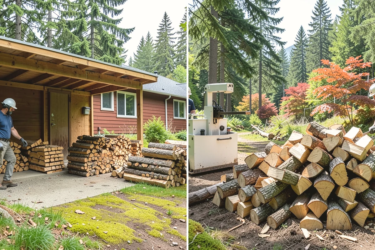 Woodshed Cleanup in Burlington, Skagit County, WA - Empty loose debris, old scraps, and clutter from the shed