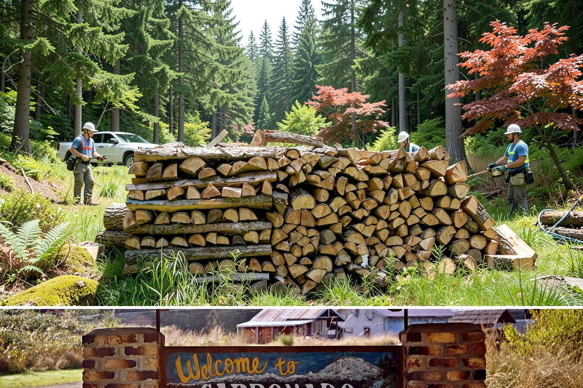 Woodshed Cleanup in Carbonado, Pierce County, WA - Late summer or early fall is best, clearing the shed before it fills for the burning season.