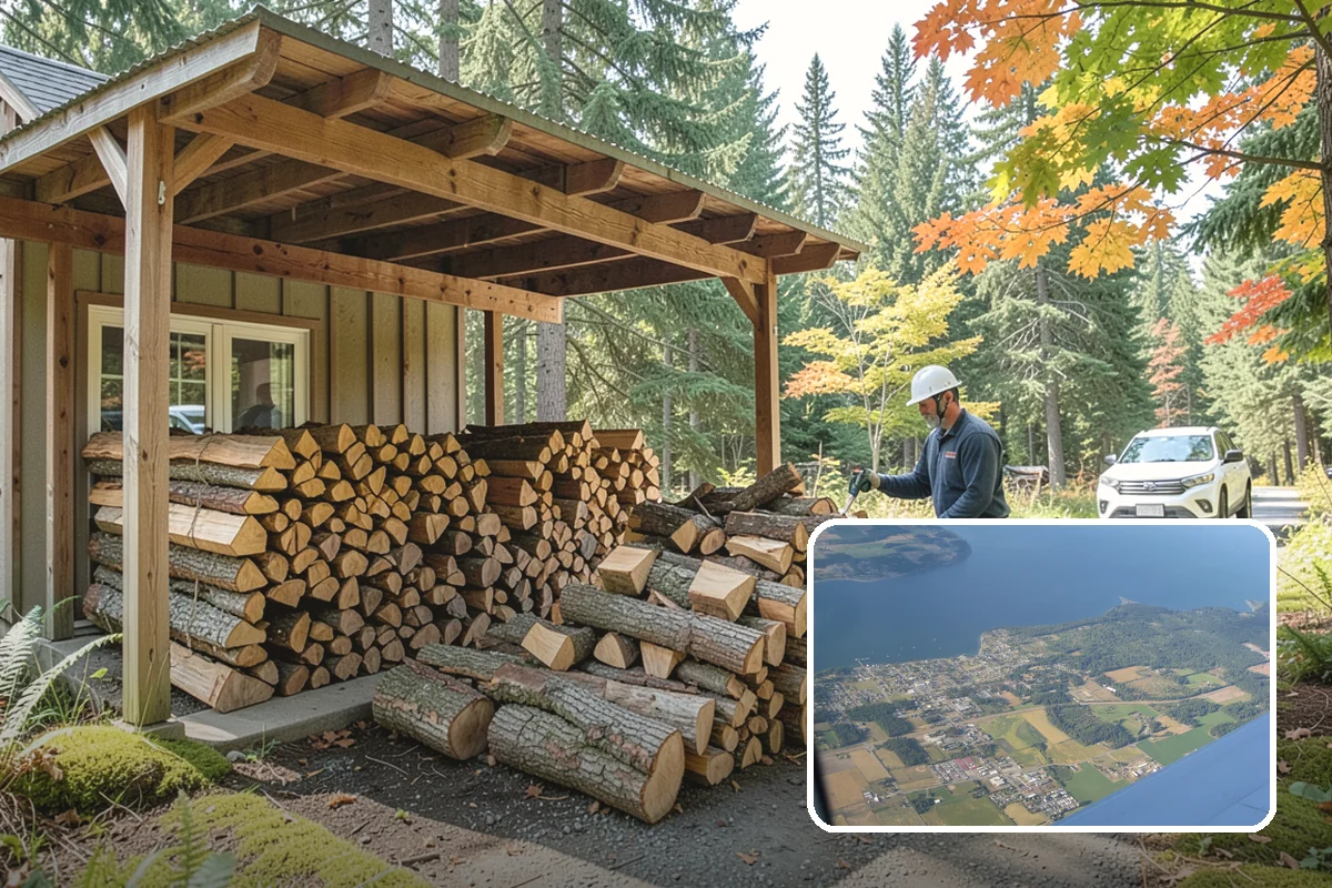 Woodshed Cleanup in Coupeville, Island County, WA - Restores proper airflow for drier stored wood