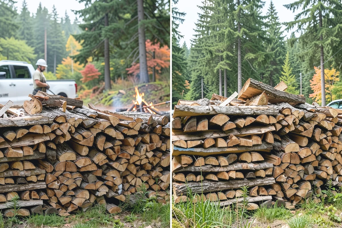 Woodshed Cleanup in Coupeville, Island County, WA - Empty loose debris, old scraps, and clutter from the shed