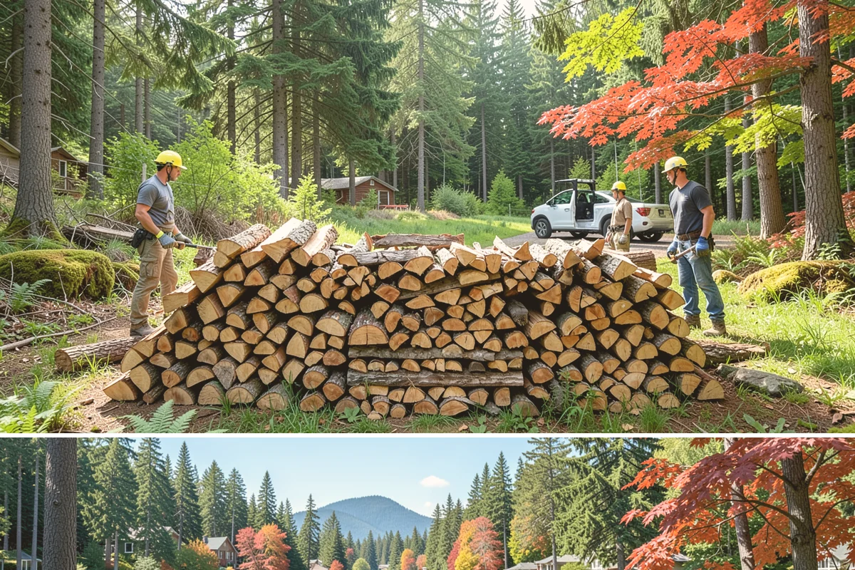 Woodshed Cleanup in Covington, WA - Late summer or early fall is best, clearing the shed before it fills for the burning season.