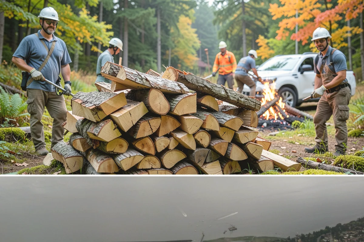 Woodshed Cleanup in Des Moines, King County, WA - Late summer or early fall is best, clearing the shed before it fills for the burning season.