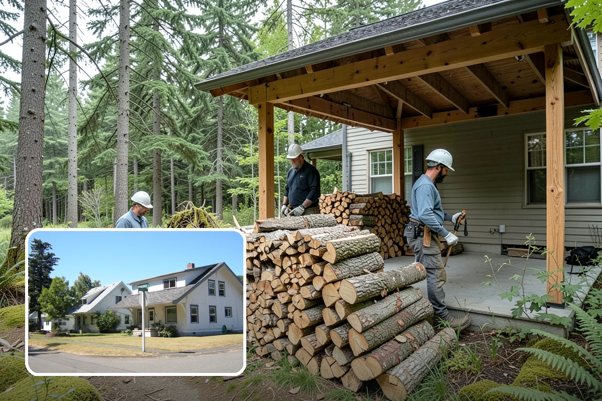 Woodshed Cleanup in DuPont, Pierce County, WA - Restores proper airflow for drier stored wood