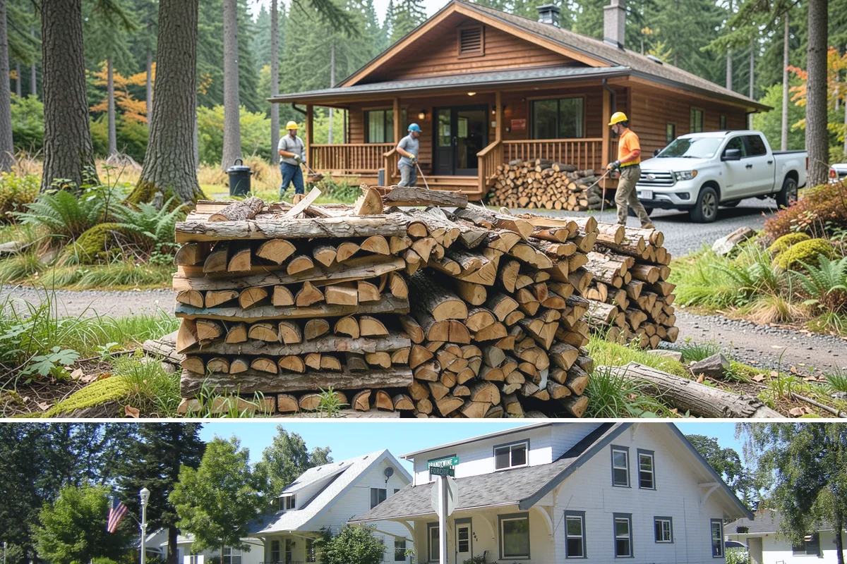 Woodshed Cleanup in DuPont, Pierce County, WA - Late summer or early fall is best, clearing the shed before it fills for the burning season.