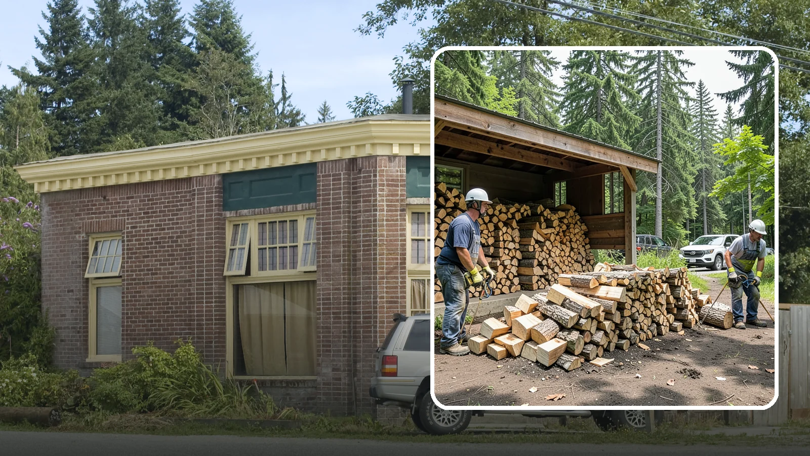 Woodshed Cleanup in Hamilton, Skagit County, WA - We clear out and tidy your woodshed, removing debris, old scraps, and buildup so it stores wood properly again.