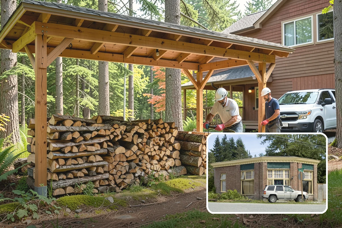 Woodshed Cleanup in Hamilton, Skagit County, WA - Restores proper airflow for drier stored wood
