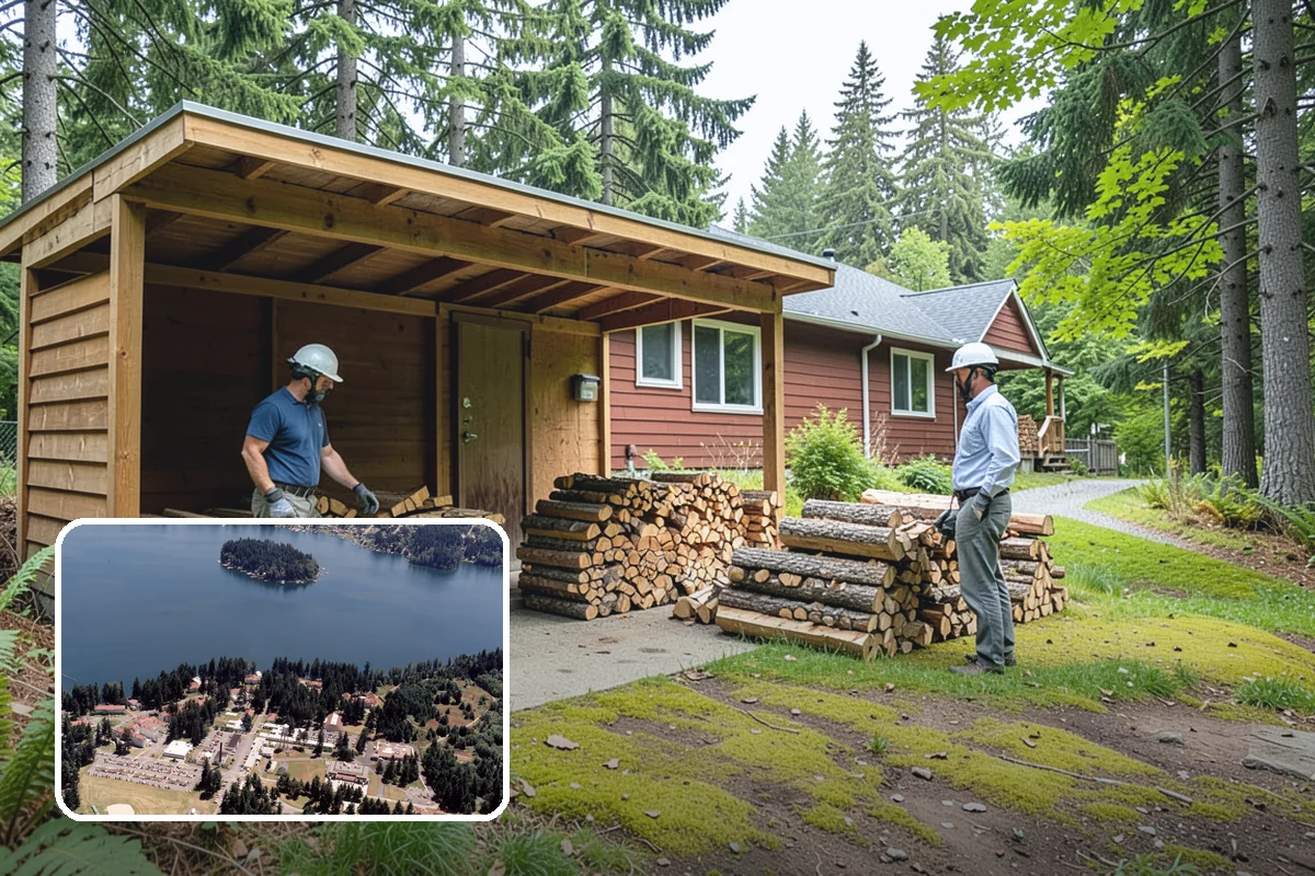 Woodshed Cleanup in Lakewood, Pierce County, WA - Restores proper airflow for drier stored wood