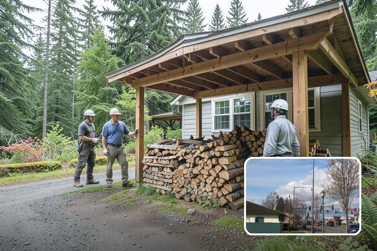 Woodshed Cleanup in Marysville, Snohomish County, WA - Restores proper airflow for drier stored wood