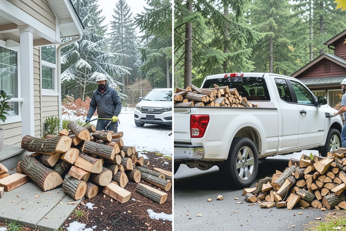 Woodshed Cleanup in Medina, King County, WA - Empty loose debris, old scraps, and clutter from the shed