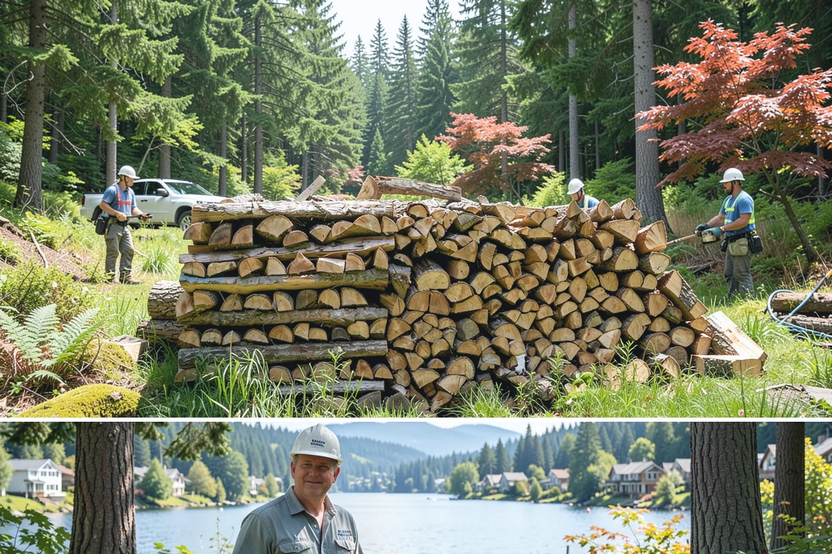 Woodshed Cleanup in Milton, King County, WA - Late summer or early fall is best, clearing the shed before it fills for the burning season.
