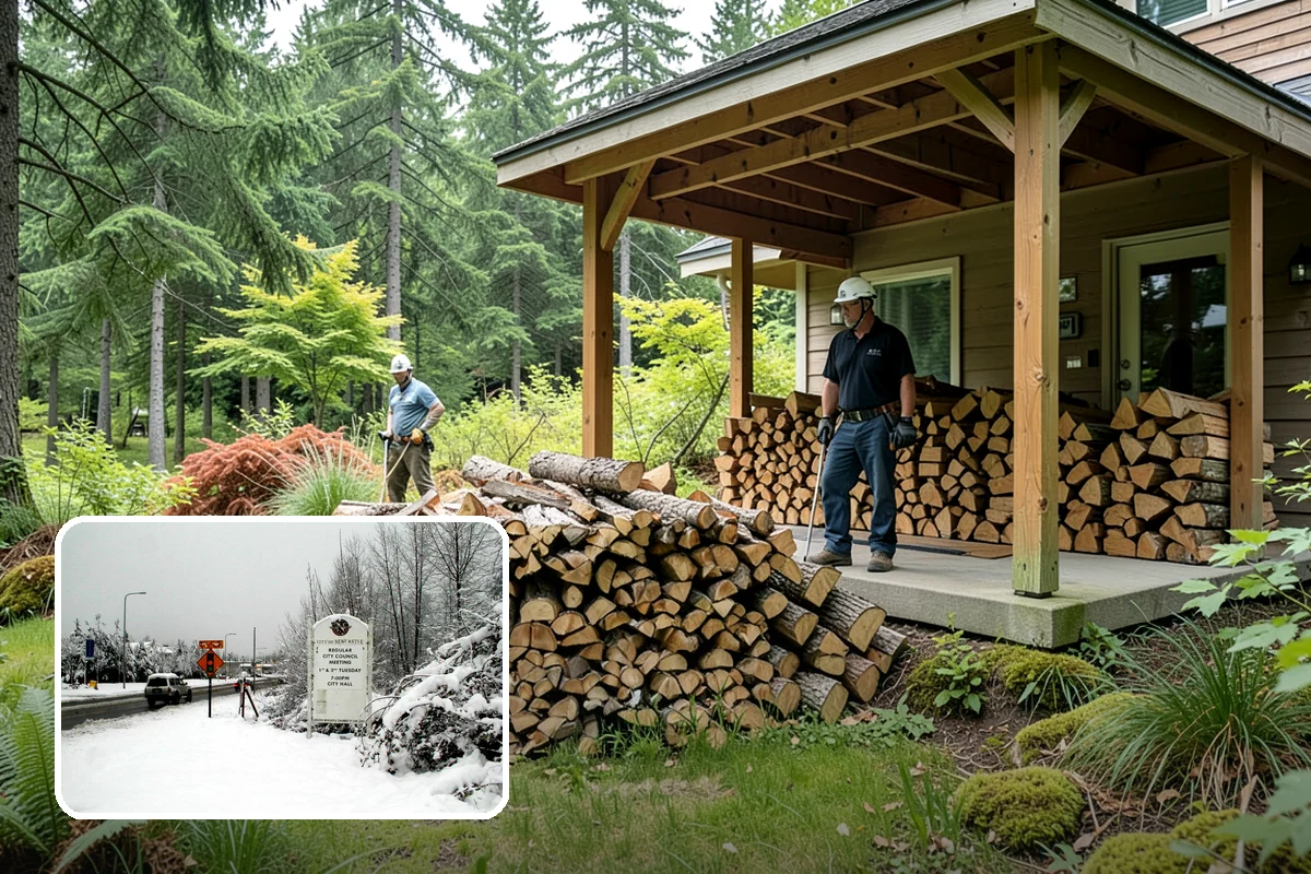 Woodshed Cleanup in Newcastle, King County, WA - Restores proper airflow for drier stored wood