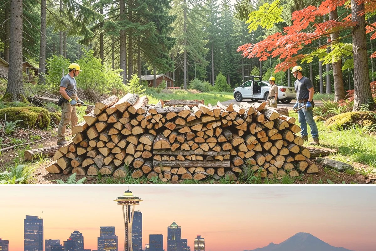 Woodshed Cleanup in Seattle, King County, WA - Late summer or early fall is best, clearing the shed before it fills for the burning season.