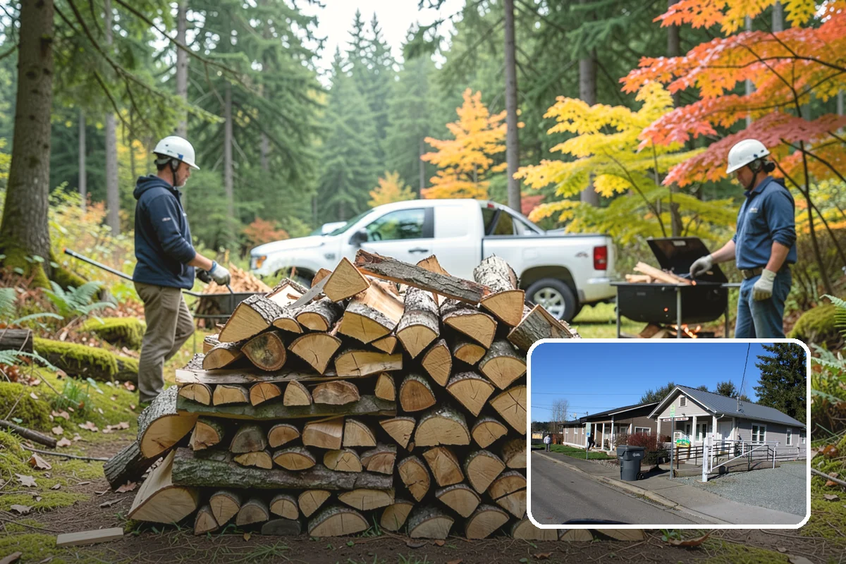 Woodshed Cleanup in South Prairie, Pierce County, WA - Restores proper airflow for drier stored wood