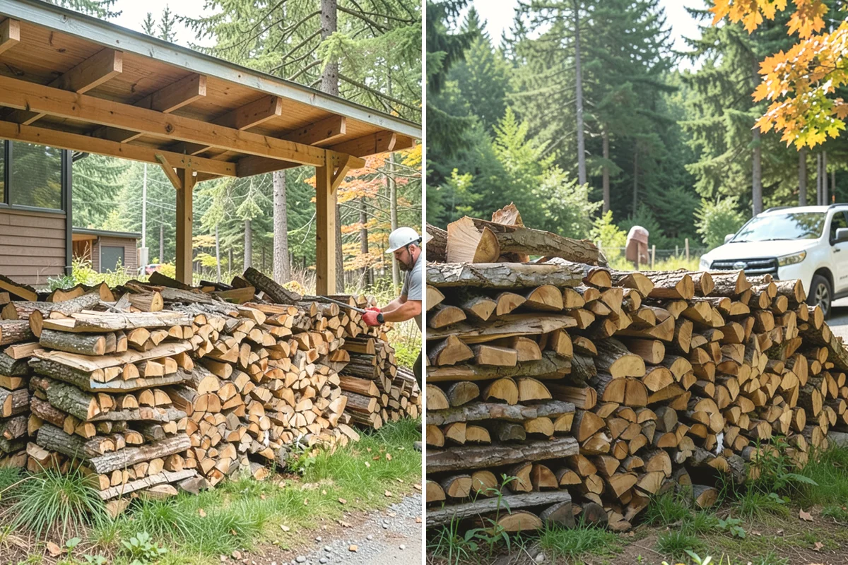 Woodshed Cleanup in Yarrow Point, King County, WA - Empty loose debris, old scraps, and clutter from the shed